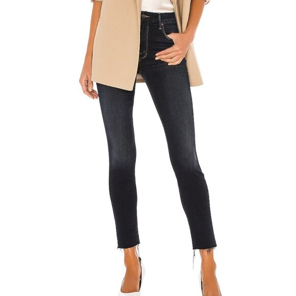 Mother The Looker Ankle Fray in Coffee, Tea, or Me? 25 - Picture 1 of 7